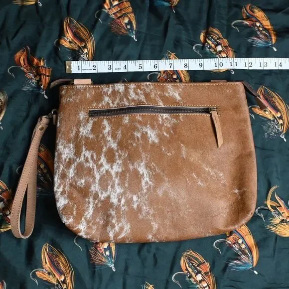 Showman Leather Crossbody Concealed Carry Bag with hair on cowhide - Picture 5 of 5